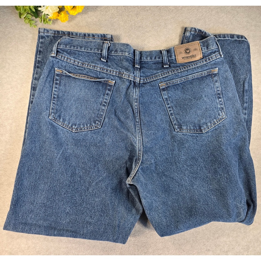Wrangler Jeans Mens 40x32 Blue Vintage 90s Relaxed Straight Leg Denim Western